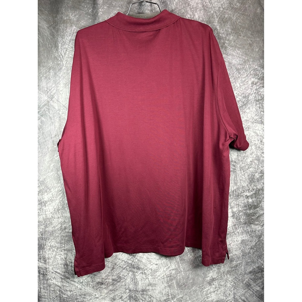 Polo Ralph Lauren Polo Shirt Mens 5XB Wine Short Sleeve Cotton Jersey Logo - Picture 2 of 6